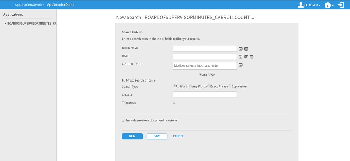 ApplicationXtender+Screenshot